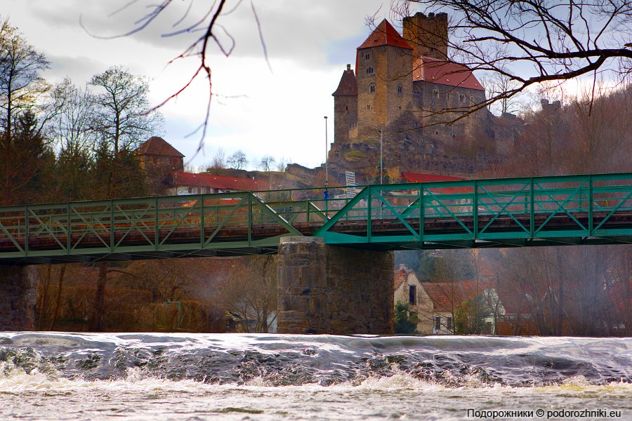Хардегг с чешской стороны реки