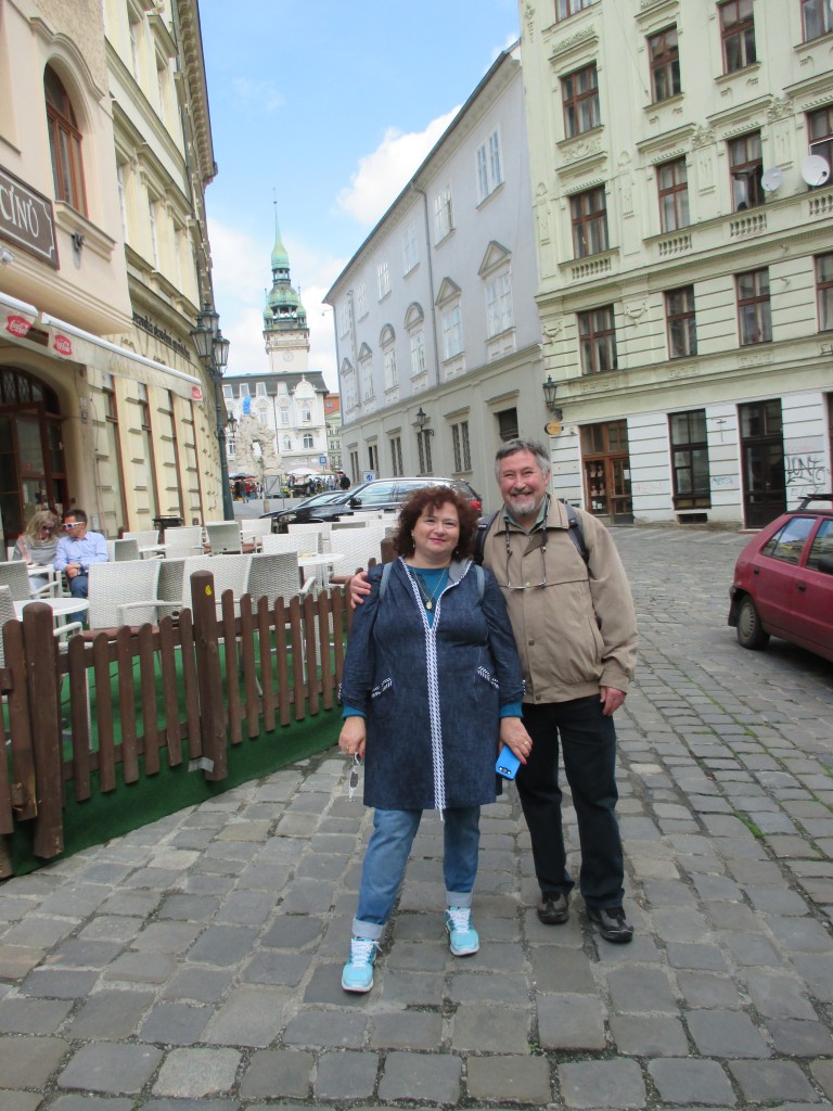 Наши туристы в Брно: Наталия и Борис