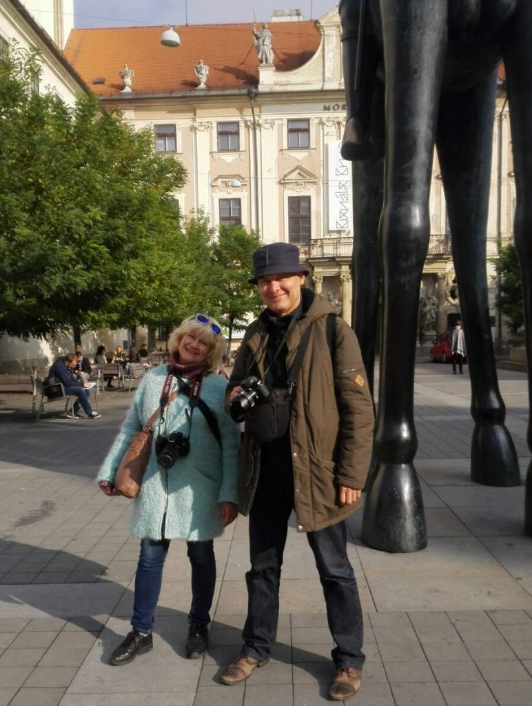 Наши туристы в Брно: Ольга с мужем